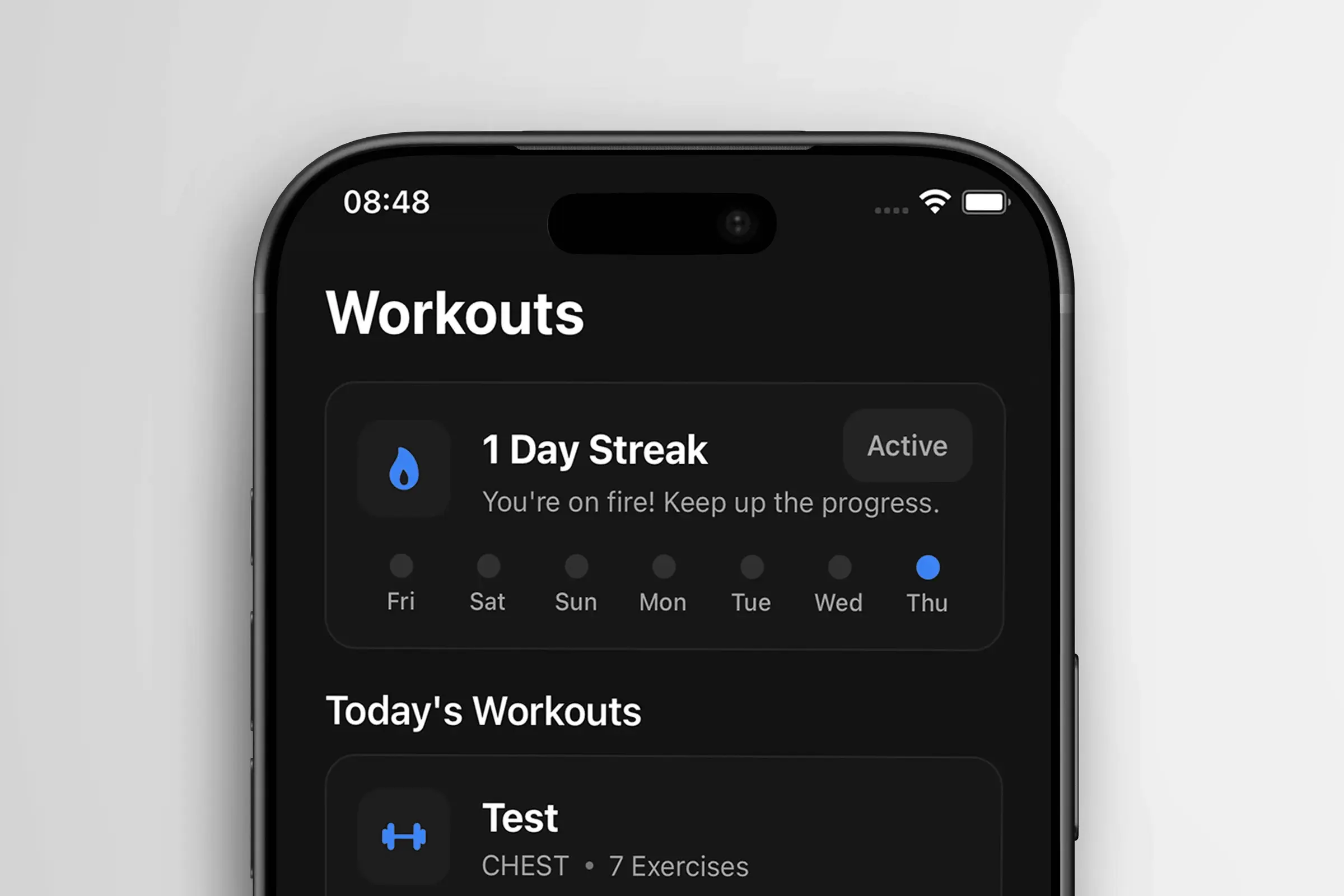 Flowfit app detail view